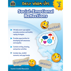 Teacher Created Resources Daily Warm-Ups: Social-Emotional Reflections, 2nd Grade