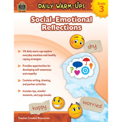 Teacher Created Resources Daily Warm-Ups: Social-Emotional Reflections, 3rd Grade