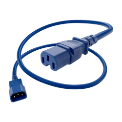 UNC Group - Power extension cable - IEC 60320 C14 to IEC 60320 C15 - 250 V - 15 A - 1.83 m - blue