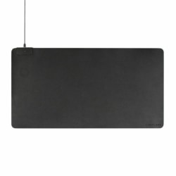 Limitless Innovations DeskPad Pro 10W Wireless Surface Mat With Cable, 16" x 30", Black, LIMDMWC015