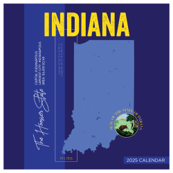2025 TF Publishing Monthly Wall Calendar, 12" x 12", Home Indiana, January 2025 To December 2025