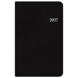 2027 Passages Solid Black Weekly/Monthly Planner 5x8 Refillable