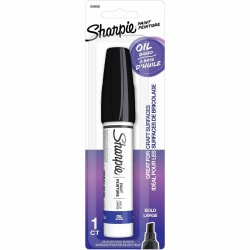 Sharpie Oil-Based Paint Markers - Bold Marker Point - Black Ink - Oil Based - 1 Pack
