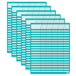 Creative Teaching Press Incentive Chart, Turquoise, 17" x 22", Pack Of 6