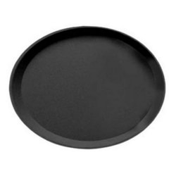 Cambro Camtread Oval Serving Tray, 29" x 23", Black