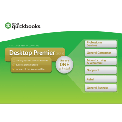 Intuit® QuickBooks® Desktop Premier 2018, Disc/Download