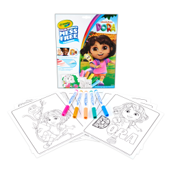 Discover the Crayola Color Wonder Dora the Explorer Set! Enjoy mess-free coloring with 18 Dora pages and 5 markers. Perfect for travel and gifting.
