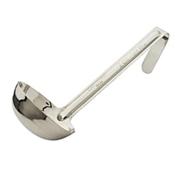 Winco Stainless-Steel Ladle, 2 Oz, Silver