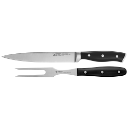 Henckels Forged Accent 2-Piece Carving Set, Black