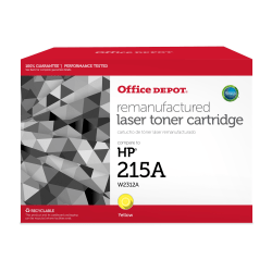 Office Depot® Brand Remanufactured Yellow Toner Cartridge Replacement For HP 215A, W2312A