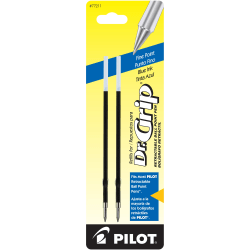Pilot® Ballpoint Pen Refills, Fits Dr. Grip & All Pilot® Retractable Ballpoint Pens, Fine Point, 0.7 mm, Blue