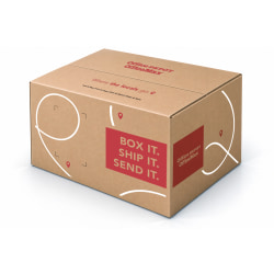 Office Depot® Brand Corrugated Shipping Box, Kraft, 16"L x 12"W x 10"H, Total Qty 1
