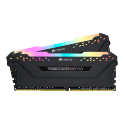 CORSAIR Vengeance RGB PRO - DDR4 - kit - 16 GB: 2 x 8 GB - DIMM 288-pin - 3200 MHz / PC4-25600 - CL16 - 1.35 V - unbuffered - non-ECC - black