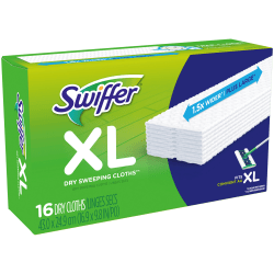 Swiffer® Multisurface Dry Sweeping Pad Refills For Extra-Large Dusters, Unscented, White, Pack Of 16