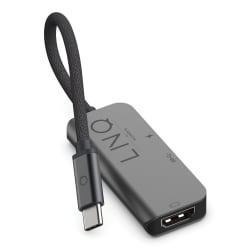 LINQ byELEMENTS 3-In-1 4K HDMI™ Adapter With USB-C PD And USB-A Ports, Gray, LQ48000
