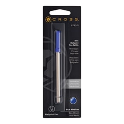 Cross® Slim Ballpoint Pen Refill, Medium Point, 0.7 mm, Blue