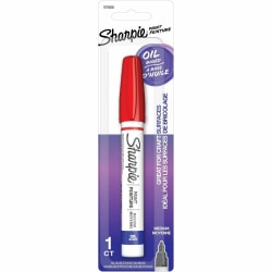 Sharpie Oil-Based Paint Markers - Medium Marker Point - Red Ink - Oil Based - 1 Pack