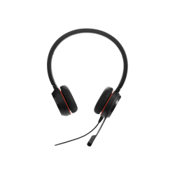 Jabra Evolve 30 II Headset - Stereo - USB Type C, Mini-phone (3.5mm) - Wired - 32 Ohm - 150 Hz - 7 kHz - Over-the-head, On-ear - Binaural - Supra-aural - 3.94 ft Cable - Electret, Condenser Microphone - Noise Canceling - Black