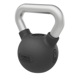 Power Systems Elite Series Kettlebell, 15 Lb, Black, Total Qty 1