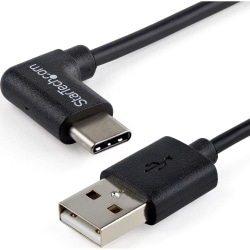 StarTech.com 1m 3ft USB to USB C Cable - Right Angle USB Cable - M/M - USB 2.0 Cable - Black