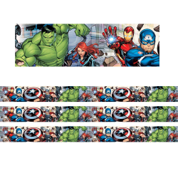 Eureka Extra Wide Die Cut Deco Trim Packs, 37’ x 3-1/4", Marvel, Set Of 3 Packs