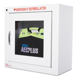 ZOLL® AED Wall Cabinet, 17"H x 17"W x 9-1/2"D, White