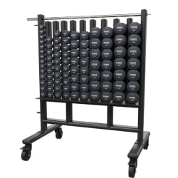 Power Systems Premium Neoprene Dumbbell Rack Set, 42"H x 24"W x 36"D, Black, Total Qty 1