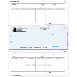 Laser Accounts Payable Checks For One Write Plus®, 8 1/2" x 11", 2-Part, Box Of 250, AP79, Middle Voucher