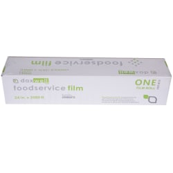 Daxwell Food Film Wrap, 24" x 2,000', Clear