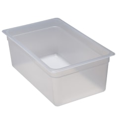 Cambro Translucent GN 1/1 Food Pans, 8"H x 12-3/4"W x 20-7/8"D, Pack Of 6 Containers