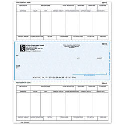 Laser Payroll Checks For One Write Plus®, 8 1/2" x 11", Box Of 250, CP90, Middle Voucher