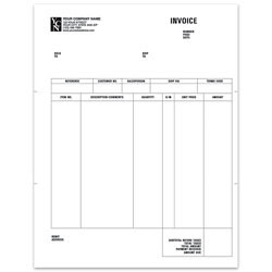 Custom Laser A/R Invoice For ACCPAC, 8 1/2" x 11", 1 Part, Box Of 250