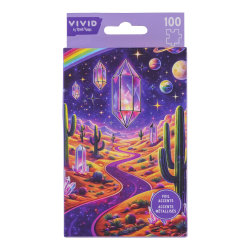 Brea Reese 100-Piece Mini Puzzle, Crystal Desert Landscape, 5" x 7", Total Qty 1