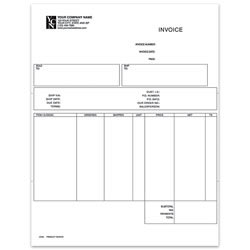 Custom LF-CI44 Laser Invoice For Sage Peachtree®, 8 1/2" x 11", 1 Part, Box Of 250