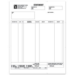 Custom Laser Statement For ACCPAC®, 8 1/2" x 11", 1 Part, Box Of 250