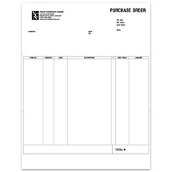 Custom Laser Purchase Order For Simply Accounting, 8 1/2" x 11", 1 Part, Box Of 250