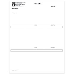 Custom Laser Forms, Receipt Form For Simply Accounting®, 8 1/2" x 11",  Box Of 250
