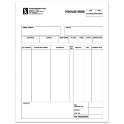 Custom Laser Purchase Order For ACCPAC®, 8 1/2" x 11", 1 Part, Box Of 250