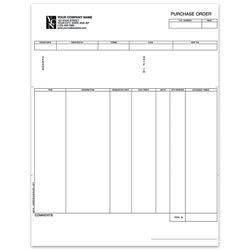 Custom Laser Purchase Order For Great Plains®, 8 1/2" x 11", 1 Part, Box Of 250