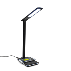 M-Edge Luminous LED Wireless Charger/Lamp, Black, CH-LMP-P-B