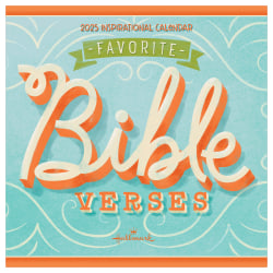 2025 TF Publishing Monthly Wall Calendar, 12" x 12", Bible Verses, January 2025 To December 2025