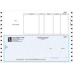 Custom Continuous Accounts Payable Checks For Sage Peachtree®, 9 1/2" x 6 1/2", 2-Part, Box Of 250