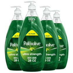 Palmolive Ultra Liquid Dish Soap, Original, 28 Oz, Case Of 4 Bottles