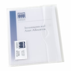 Avery® Translucent Document Wallet, Matte Finish, Letter Size, 12/BX, Clear