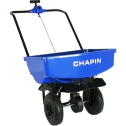 Chapin Residential Rock Salt & Ice Melt Spreader With Baffles, 32", 70 Lb Capacity