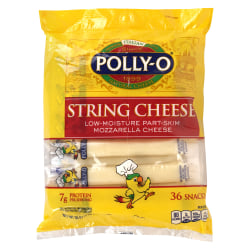 Polly-O Part Skim String Cheese, 1 Oz, Case Of 36 Sticks