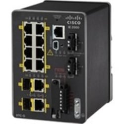 Cisco IE-2000-8TC-B Ethernet Switch - 10 Ports - Manageable - Fast Ethernet - 10/100Base-TX - 2 Layer Supported - 2 SFP Slots - Twisted Pair - Desktop, Rail-mountable - 1 Year Limited Warranty