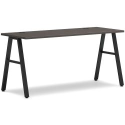 HON® Mod Table Writing Desk, 60"W, Slate Teak/Black