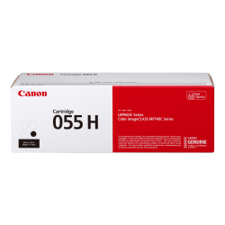 Canon® 055H Black High Yield Toner Cartridge, 3020C001