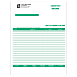 Custom Laser Forms, Statement For Quickbooks®, 8 1/2" x 11",  Box Of 250